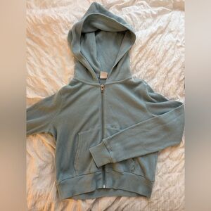 TNA waffle zip up hoodie